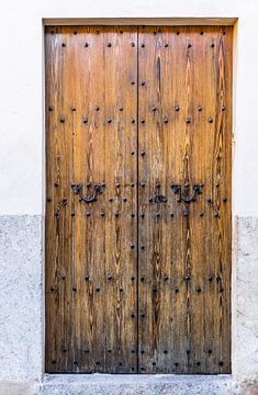 Old wooden front door house entrance background by Alex Winter