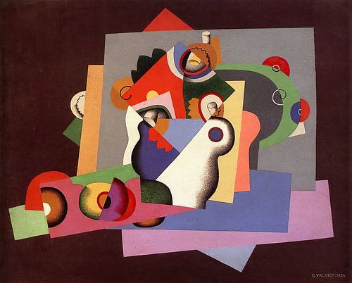 Compositie met bloemen (1924) van Georges Valmier