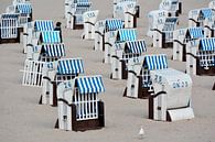 Strandkörbe am Strand von Heiligendamm von Heiko Kueverling Miniaturansicht