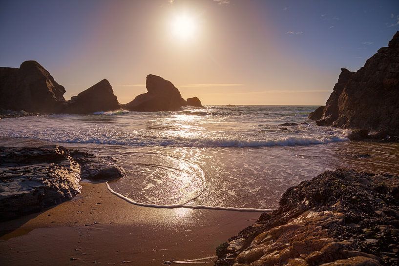 Porthcothan baai in mei van Silvio Schoisswohl