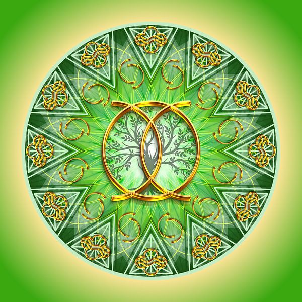 Crystal Mandala Day Energy Angel Raphael by SHANA-Lichtpionier