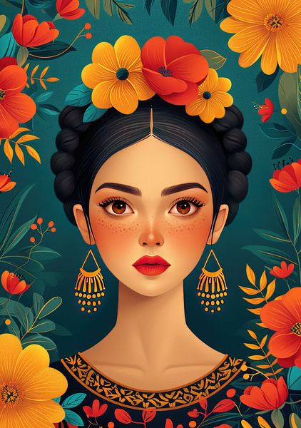 Frida poster kunstdruk van Niklas Maximilian