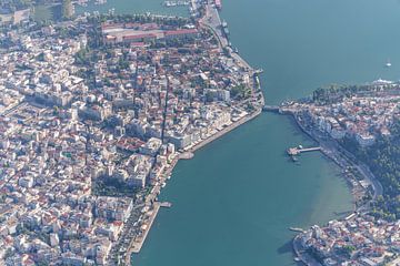 The center of the Greek town of Chalkida (Chalkis). by Jaap van den Berg