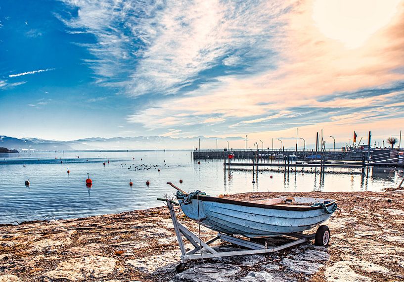 Bateau sur la rive par Dieter Walther