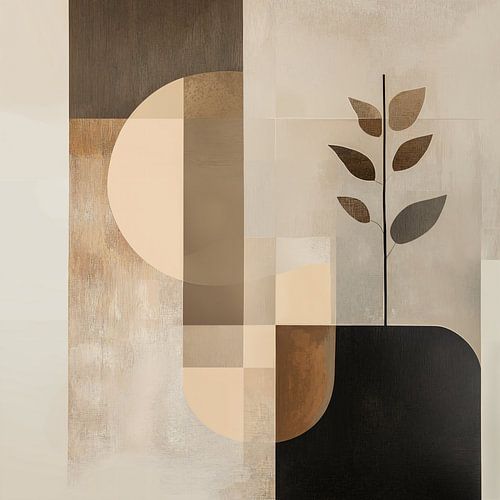 Moderne vormen en lijnen, bohemian stijl