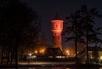 Water tower Coevorden by night