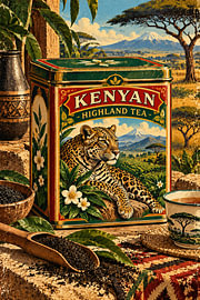 Leopard Kenyan Highland Tee von Dodik Hariyono