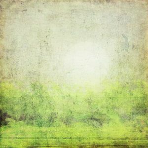 Nebliger Morgen - Abstrahierte Landschaft