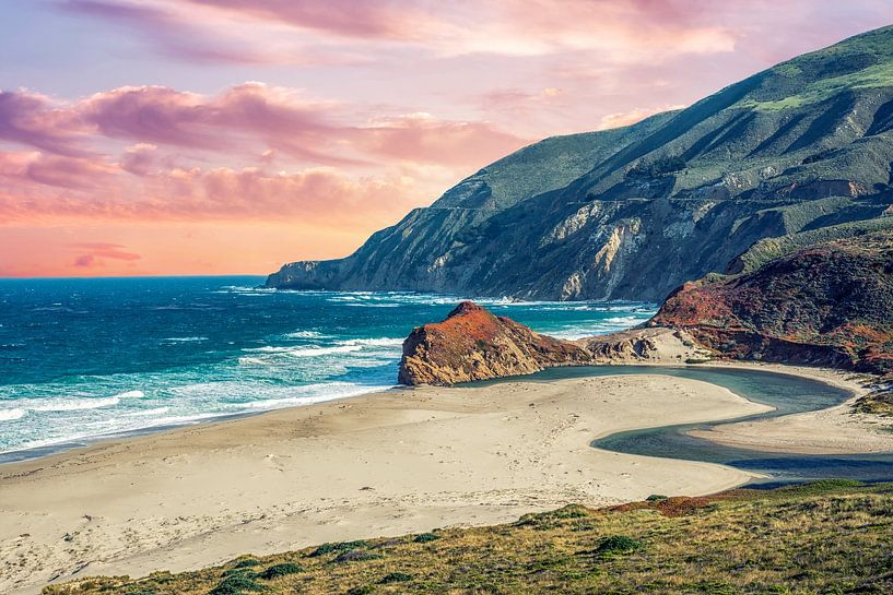 Stunning Beauty - Little Sur River Beach by Joseph S Giacalone Photography