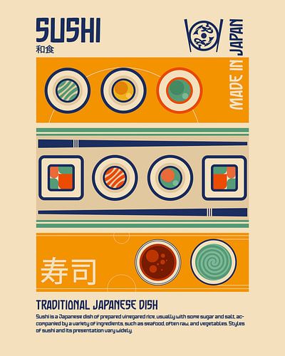 Sushi Cuisine japonaise Imprimer