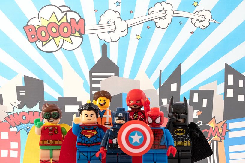 Super Heroes Lego by Marco van den Arend