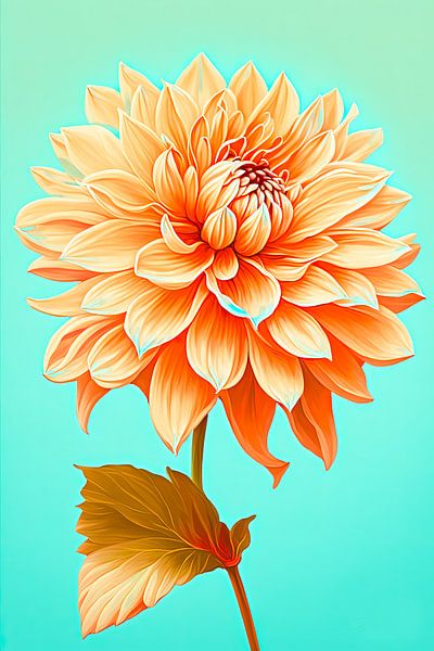 Dahlien-Sommer von Vlindertuin-Art