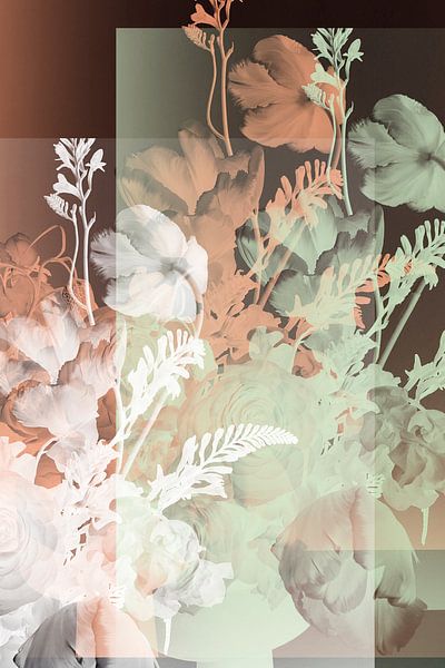 Abstract flowers in layers by Studio Allee