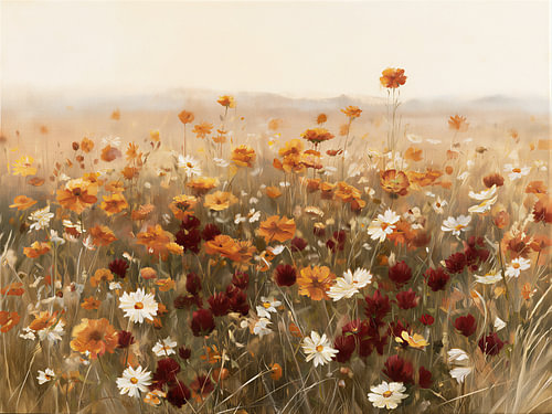 Autumn floral meadow