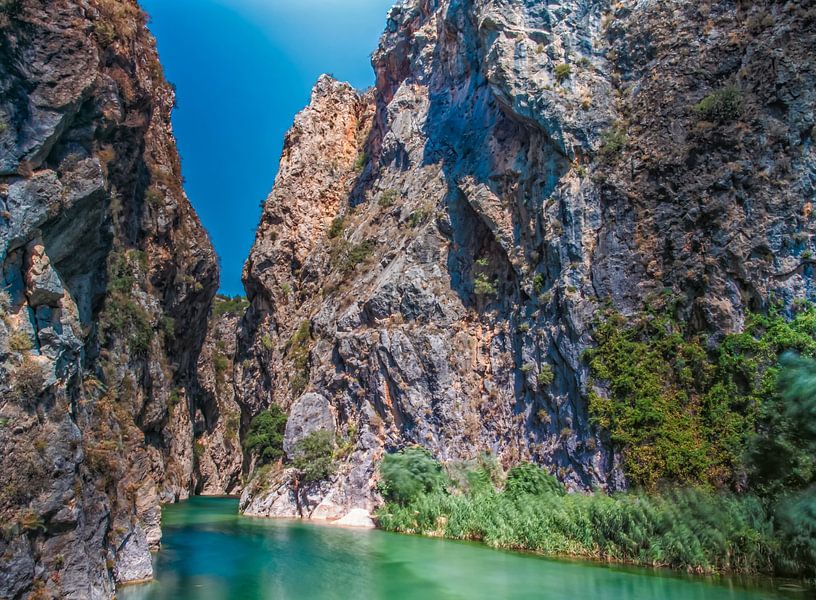 Waterfall Flowing Water Between The Mountains Kapuz Canyon by Nature Life Ambience