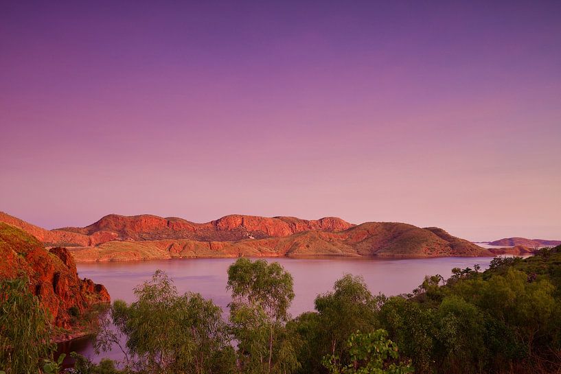 Sunset Lake Argyle Australia by Laura Krol