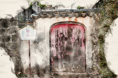 Antikes japanisches Tor