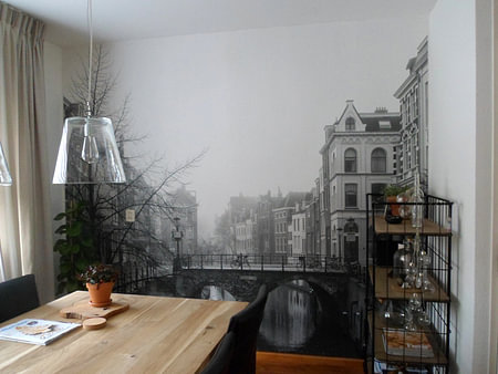 Maartensbrug à Utrecht vu du marché aux poissons et de Kalisbrug