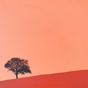 Minimal Abstract Painting Tree by Surreal Media