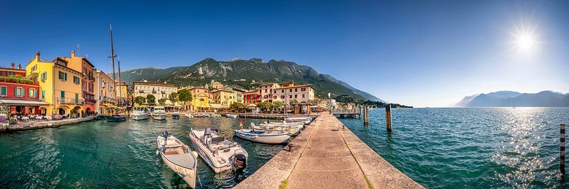 Port of Malcesine on Lake Garda by Voss photography