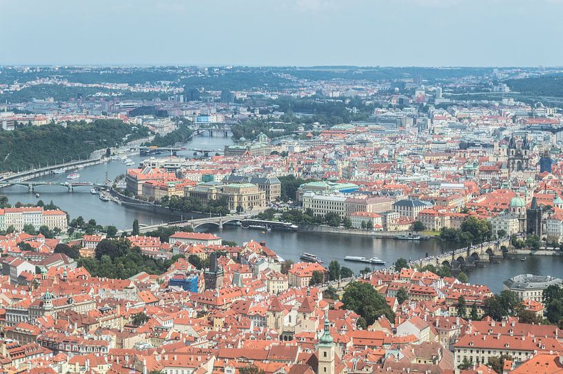 Die Stadt Prag von oben von Melvin Fotografie