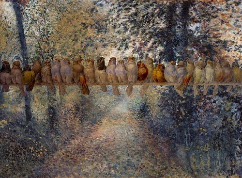 A bird's eye, Hector Giacomelli and Renoir in the forest