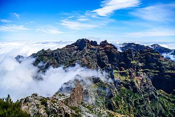 Luchtfoto van Madeira van Leo Schindzielorz