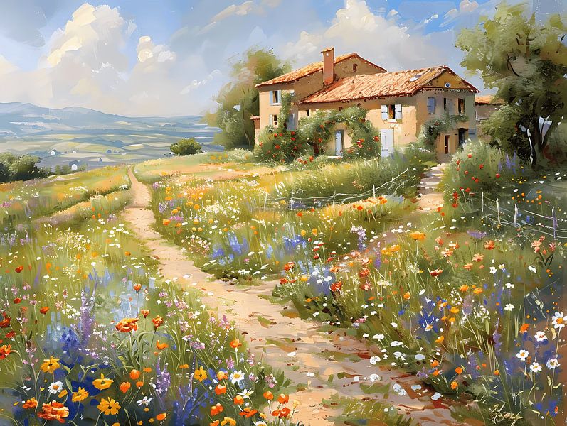 Country Side Flower Fields by Littlewhitecat