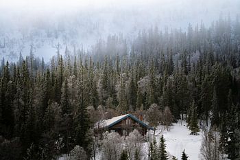 Schwedische Hütte in den Fjallen