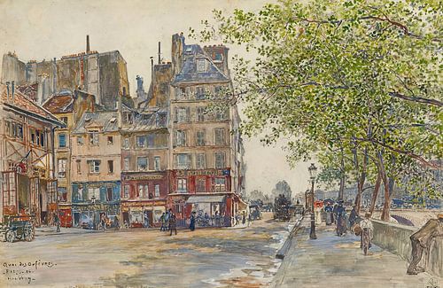Frederic Houbron - Quai des Orfèvres. Paris. 1906 (1906)
