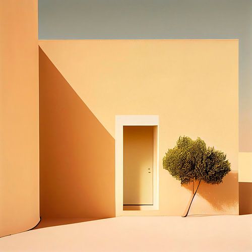 Stilistisches Haus an der Sonne