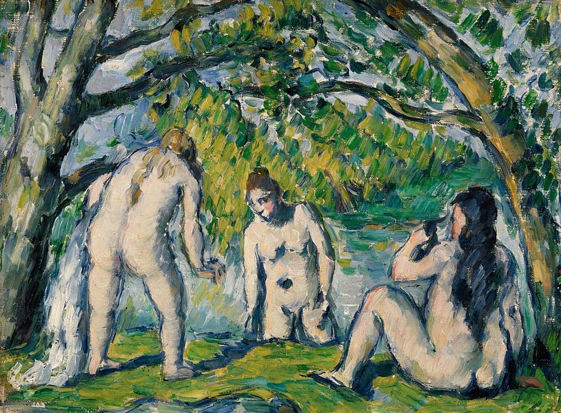 Cézanne, Drei Badende (ca. 1876-1877) von Atelier Liesjes