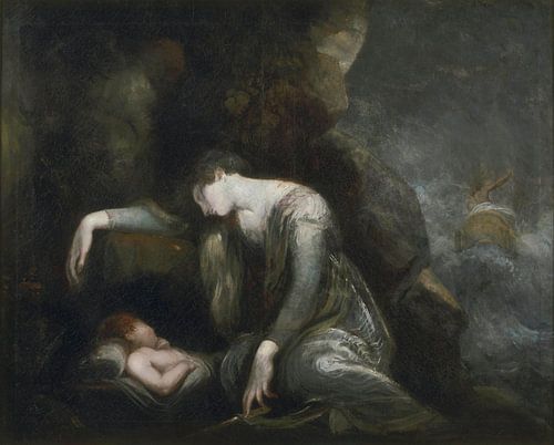 Henry Fuseli. Danaë en Perseus op Seriphos