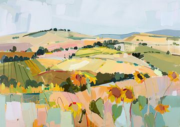 Schilderij Landschap | Landschap Schilderij van ARTEO Schilderijen