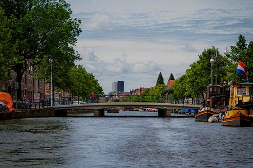 Pauwbrug Leiden, Oude Singel / Hooigracht