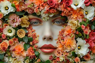Flower Woman 1 by Ernst Leijdekkers