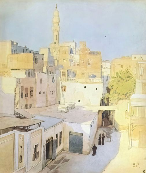 Eine Straße in Kairo - Ivan Bilibin von Accessible Art