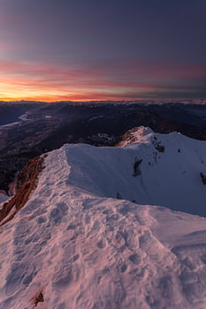 Coucher de soleil en Carinthie