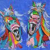 Lachende paarden Lol van Kunstenares Mir Mirthe Kolkman van der Klip