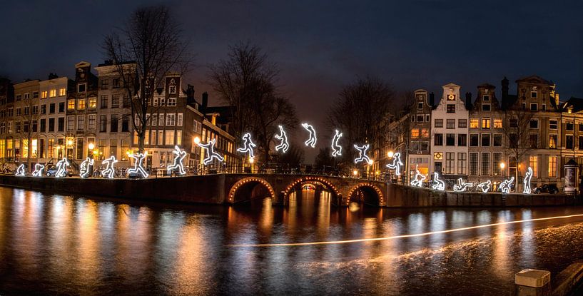 Canal du festival des lumières d'Amsterdam par shoott photography