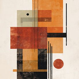 Shades Retro - Warm Geometric Abstract von Imaginative