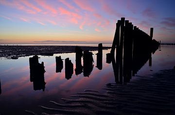 Ameland/Zonsopkomst op het wad van Rinnie Wijnstra (FotoAmeland )