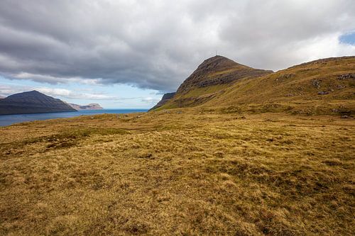Funningsfjørður Färöer Inseln - Fjord, Grasland, Berge