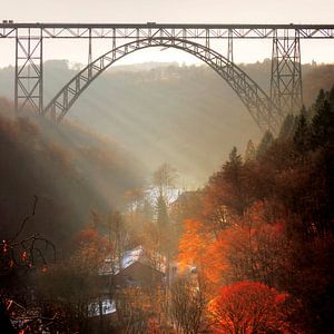 Dernière lumière - Le pont de Müngsten dans la lumière du soir