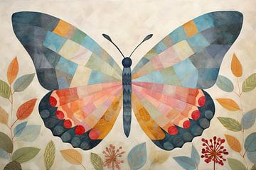 Vlinder | Beige van De Mooiste Kunst