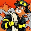 Chat pompier sur Artthree