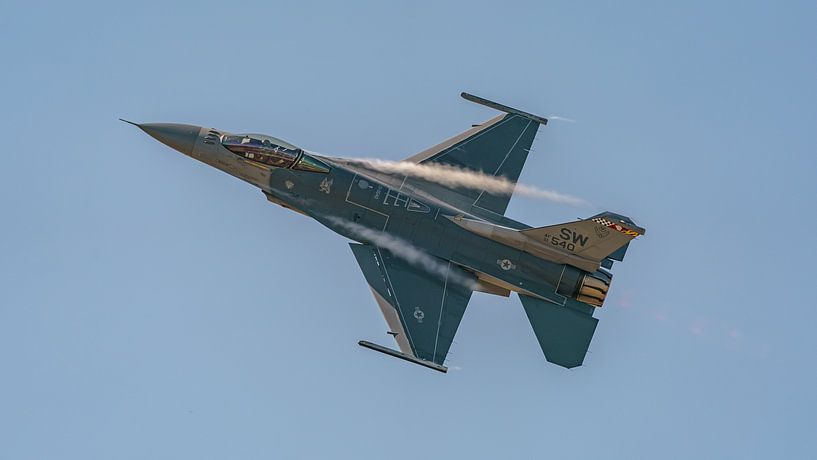 U.S. Air Force F-16 Viper Demonstration Team. by Jaap van den Berg