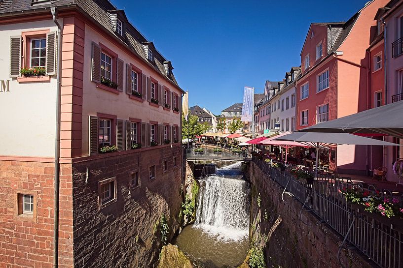 Waterfall in Saarburg center by Rob Boon