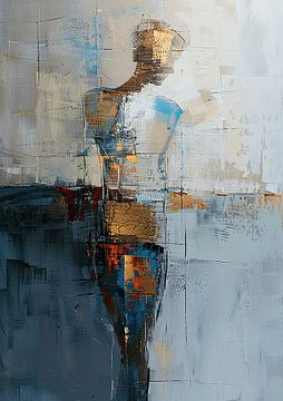 Abstracte Figuur | Gouden Figuur van Kunst Kriebels