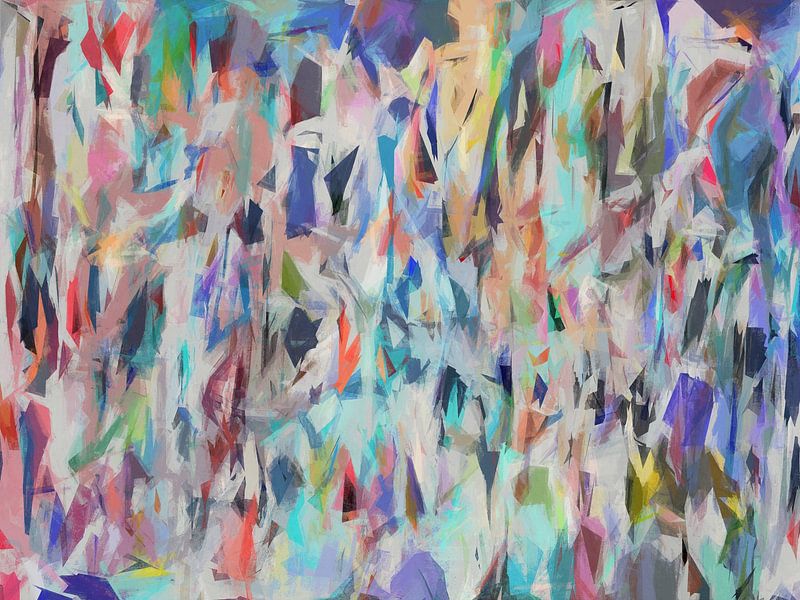 Mixing colours and shapes by Angel Estevez